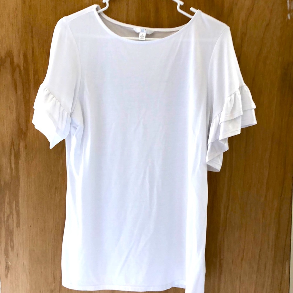 Time and tru ruffle sleee blouse